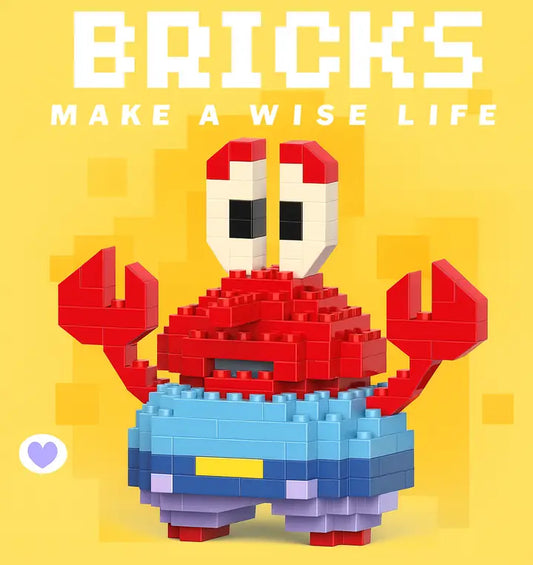 Bay Yengeç (Mr. Krabs) Mini Bricks